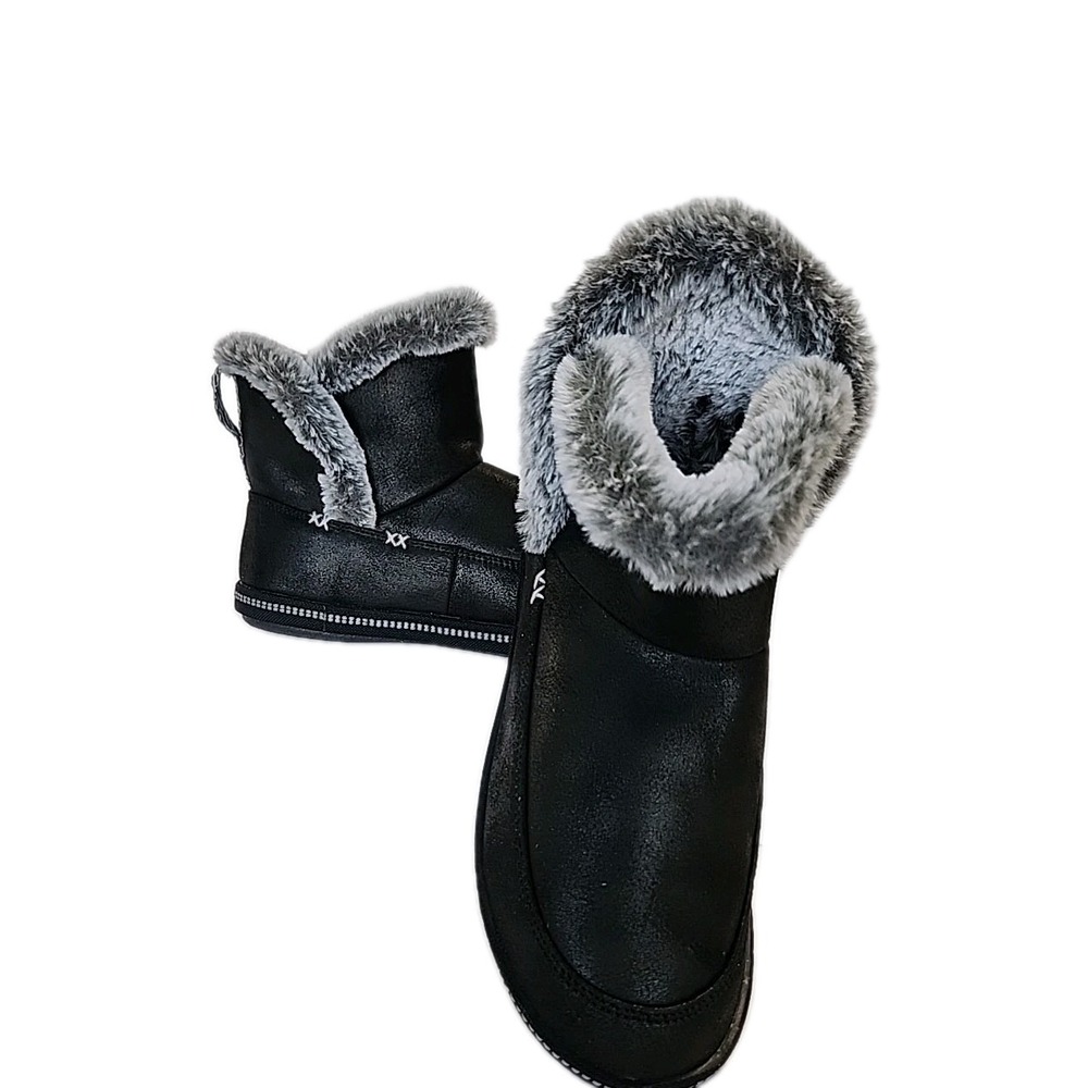 Skechers Cozy Campfire Fresh Breeze Boots Black 167689BLK Women's 6.5 Fleece